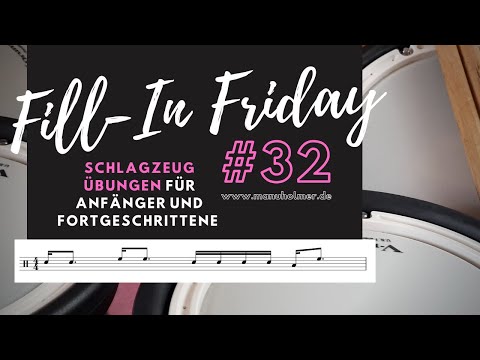 Fill-In Friday #32 - jeden Freitag ein neues Drumfill lernen [Schlagzeug Übungen Anfänger E-Drums]