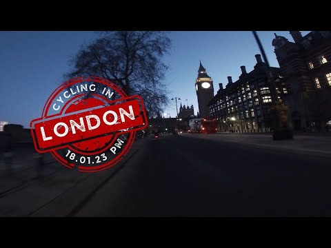 Cycling in London - 18/01/23 PM - Cycle with Me from the City of London
