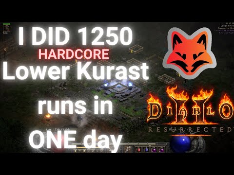 I DID 1250 LK RUNS IN 1 DAY - Diablo 2 resurrected