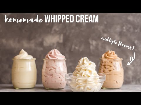 How to make Whipped Cream: 3 FLAVORS! | The Recipe Rebel