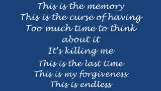 Mayday Parade - The Memory (lyrics)