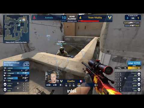 ZywOo miracle 1v3 AWP clutch against Astralis @dust2  | IEM Global Challenge 2020