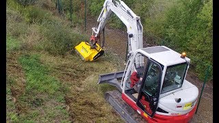 Erdészeti szárzúzó - bózótvágó - mulcsozó földmunkagépekre - Rabaud Xylor