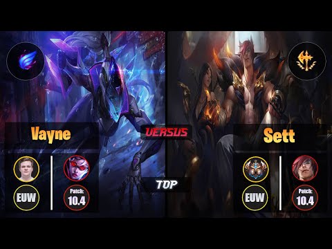 Jenax VAYNE (Top) [Phase Rush] VS SETT - Challenger EUW Patch 10.4