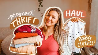 THRIFT HAUL...PREGNANCY AND BABY CLOTHES #vlogmas2020 #thrifthaul #babyhaul