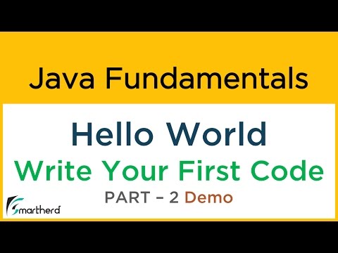 Learn Write your first code in Java Hello World example Java Tutorial ...