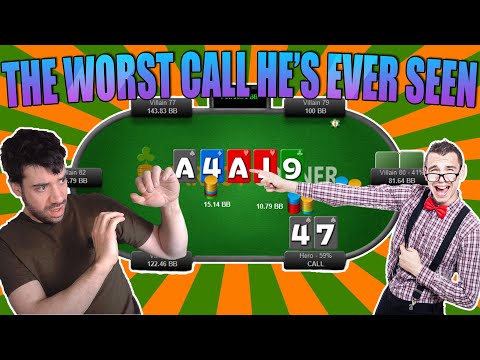 The Worst Poker Call He's EVER Seen! (I Get BRUTALLY Flamed by a Viewer)