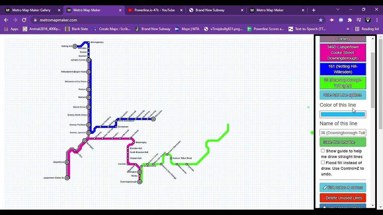 Sample preview of Metro Map Maker fantasy
