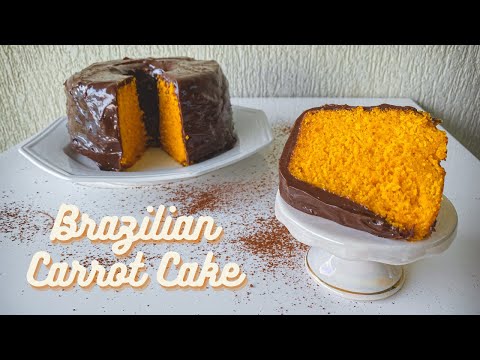 Delicious Carrot Cake Recipe | Easy Brazilian Carrot Cake | Melhor Receita de Bolo de Cenoura