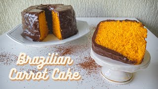 Delicious Carrot Cake Recipe | Easy Brazilian Carrot Cake | Melhor Receita de Bolo de Cenoura