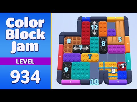 Color Block Jam Level 934 (935) | Puzzle Solved! 🎯