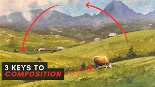 3 Easy Composition Fixes for Watercolor Painting