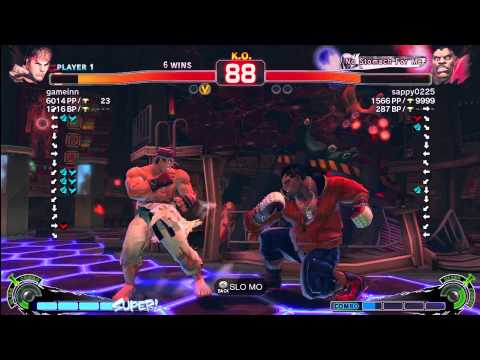 Daigo Umehara (Ryu) vs Sappy0225 (Balrog) vs  - AE 2012 Match *1080p HD*