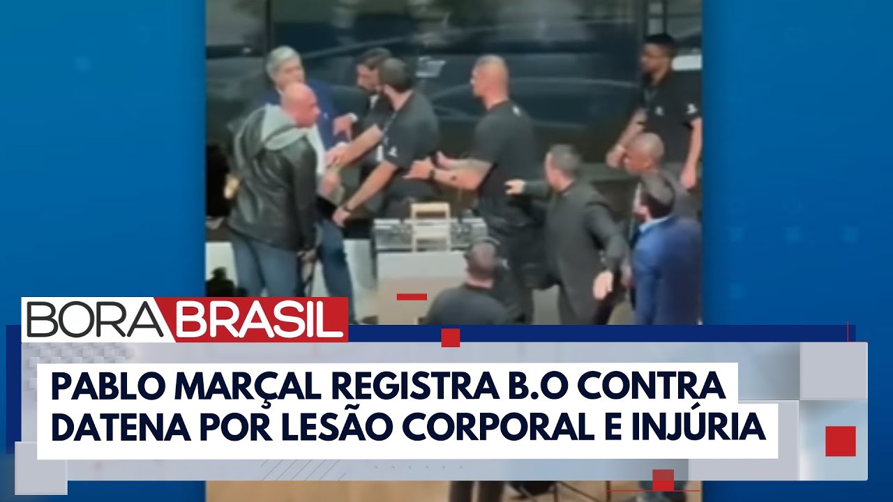Pablo Marçal registra B.O contra Datena após cadeirada em debate I Bora Brasil