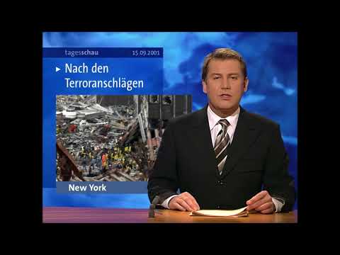 Deutsche Tagesschau (ARD) vom 15. September 2001 heizt wegen dem 11.09.2001 die Kriegsstimmung an