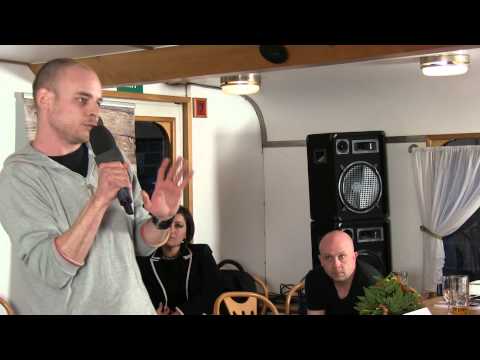 Umění v práci v podání Vojty Záveského na křtu knihy Bez výmluv!