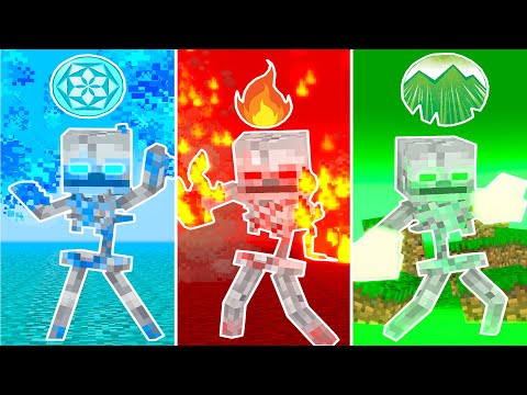 iCraft - 3 New Baby Skeleton Brothers - Monster School Minecraft Animation