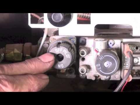 How to light the pilot of the gas fireplace