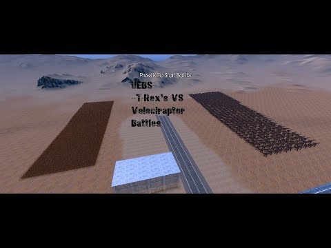 UEBS--T-Rex's VS Velociraptor