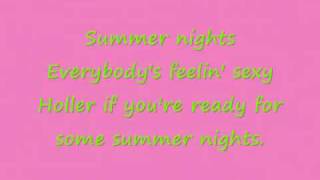 Summer Nights- Rascal Flatts Lyrics