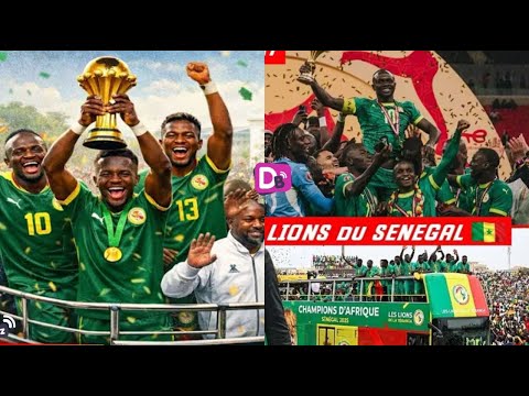 « Dakar en fête : les Lions, champions d’Afrique, en grande parade »