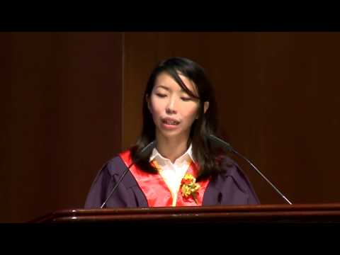 Teachers' Investiture Ceremony January 2015 --Valedictorian Speech (Janice Ou)