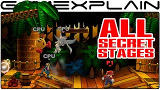 Smash Bros Wii U: All 6 Secret Stages (Kongo Jungle 64, Flat Zone X, & more!)