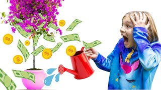 Amelia and the kids story of money growing on trees