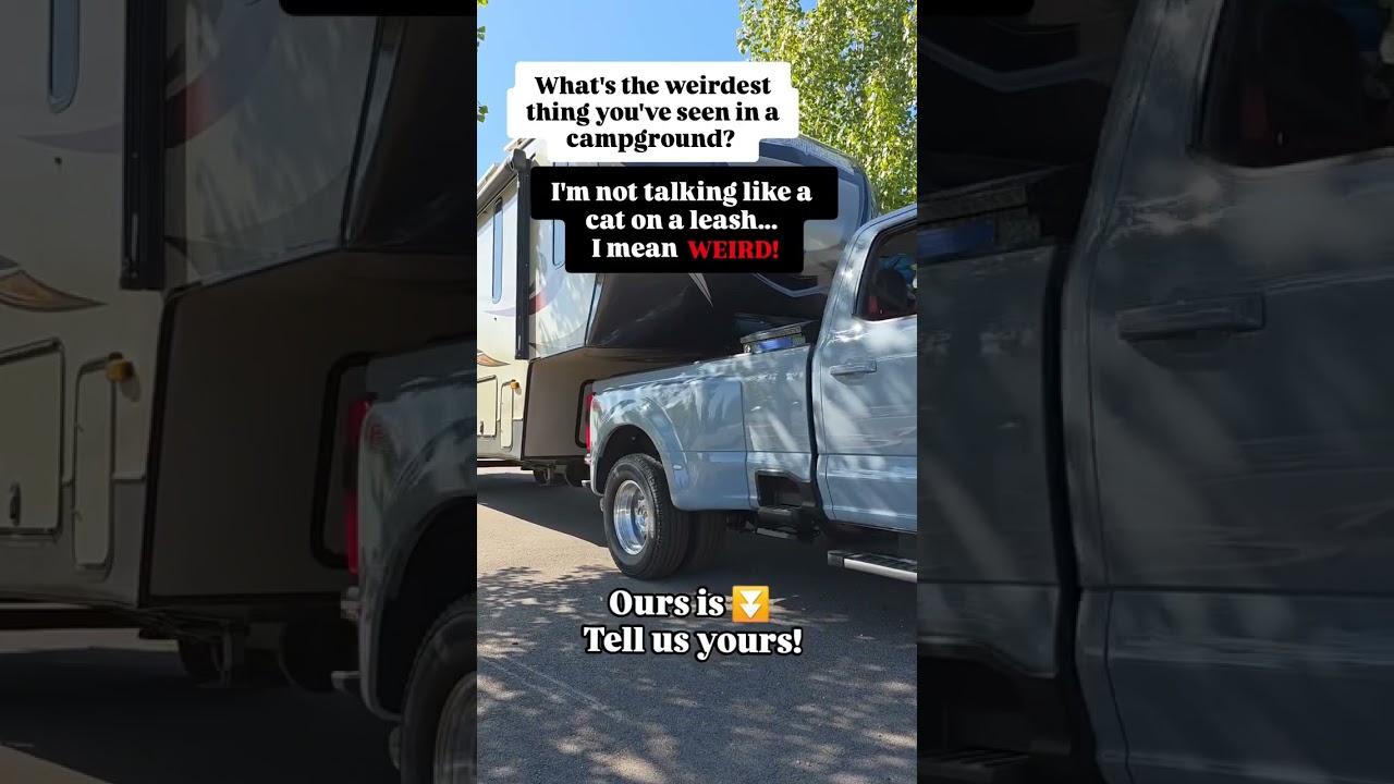 Weird Sights at Campgrounds: What's the weirdest thing you've seen?  #camper #camping #rvlife