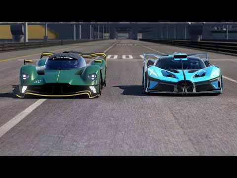Bugatti Bolide vs Aston Martin Valkyrie AMR Pro at Special Stage Route X