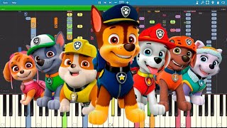 IMPOSSIBLE REMIX - Paw Patrol Theme Song - Piano C