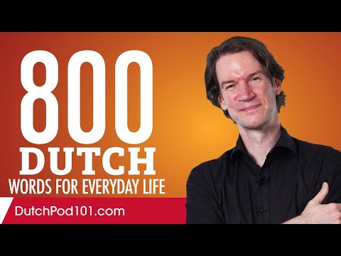 800 Dutch Words for Everyday Life - Basic Vocabulary #40