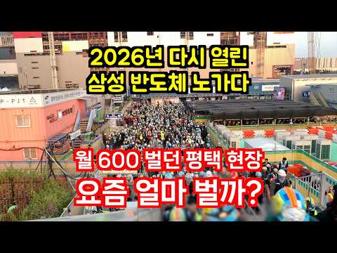 월600 벌던 평택 삼성 노가다 요즘엔 얼마 벌까? (반도체 현장)