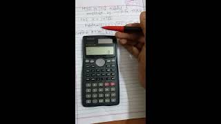 How to convert complex number in polar form by using fx991ms calculator.