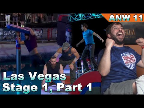 Las Vegas Stage 1 Part 1 (BEST STAGE 1 EVER?) - American Ninja Warrior 2019 Review