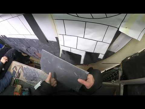 Das Colditzer Stadtwappen - Schieferornament - Teil 6 - Letzte Schiefer vor Weihnachten