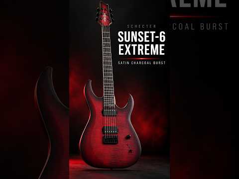 Schecter Sunset-6 Extreme - Ebony Fingerboard, Satin Charcoal Burst imagen 2