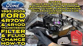 Ford 4R70W & 4R100 Transmission Filter & Fluid Replacement How-To