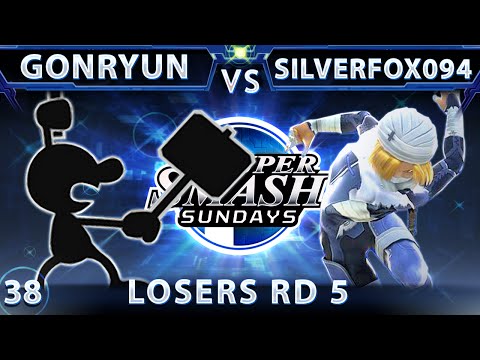SSS 38 - LooK Gonryun (G&W) Vs. TMH Silverfox094 (Sheik) SSB4 Losers Round 5 - Sm4sh Wii U - Smash 4