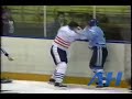 QMJHL Feb. 27, 1987 Dave Lasalle,CHI v Martin Joliette,TR Chicoutimi Sagueneens Trois-Rivieres Drave