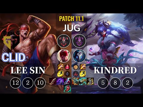 GEN Clid Lee Sin vs Kindred Jungle - KR Patch 11.1