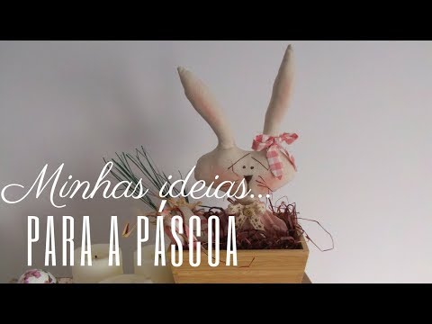 Decoraçao Para Páscoa l Coelho em Tecido Estilo Shabby Chic Vintage
