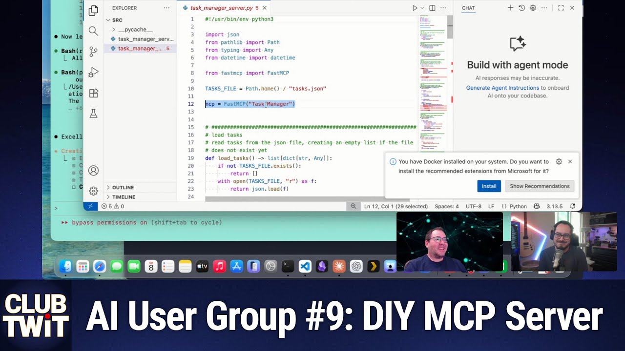 Club TWiT: AI User Group #9 - DIY MCP Server With FastMCP