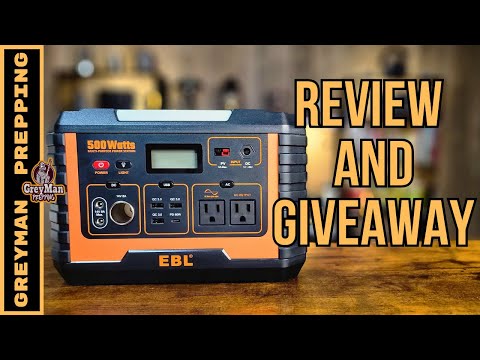 The EBL Portable Power Station 500W Peak 1000W