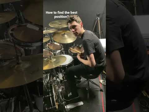 How to find the best position on drums? #drumlesson