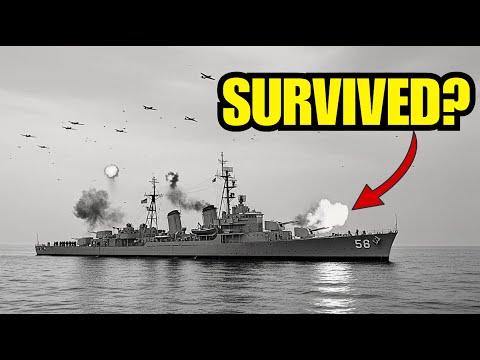 The US Ship That Would Not Die ( Hit by 6 Kamikazes )