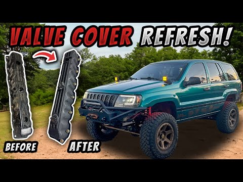 Replacing Valve Cover Gasket + Refreshing the Cover on my Jeep WJ