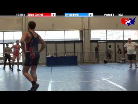 Dylan Cottrell vs. Jay Hildreth at 2013 Junior Nationals - FILA - FS