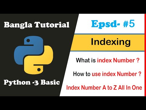 Python Basic Bangla Tutorial 05 Index Number