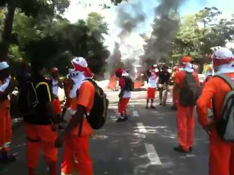 Manifestação de garis em BH